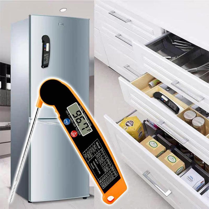 Foldable Digital Thermometer Probe Temperature Kitchen Cooking Food BBQ Meat Jam
