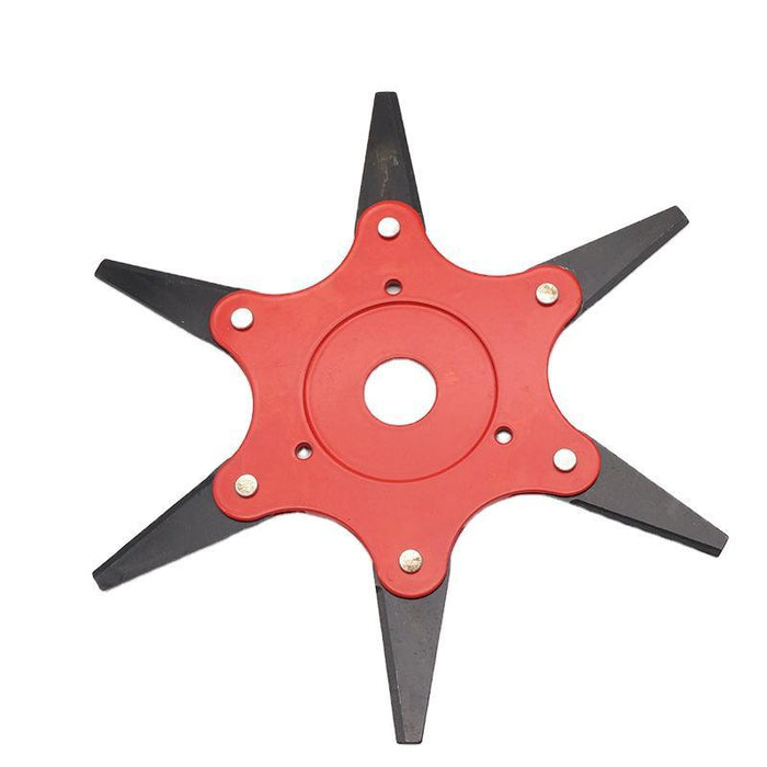 Lawn Trimmer Blades 6-Teeth Steel Brush Cutter Head for Garden Mastery