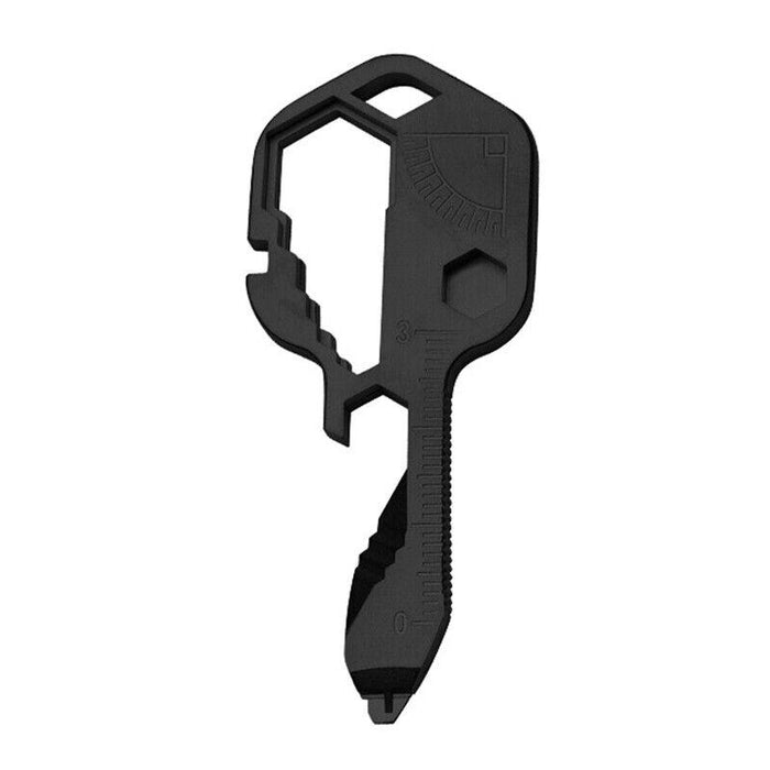 24 in 1 Multi-tool Key Shaped Pocket Keychain Bottle Opener Wrench Ruler Tools