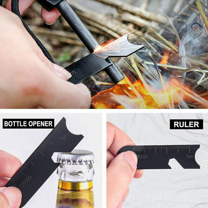 Magnesium Flint Rod Stone Fire Starter Lighter Emergency Survival Camping Hiking