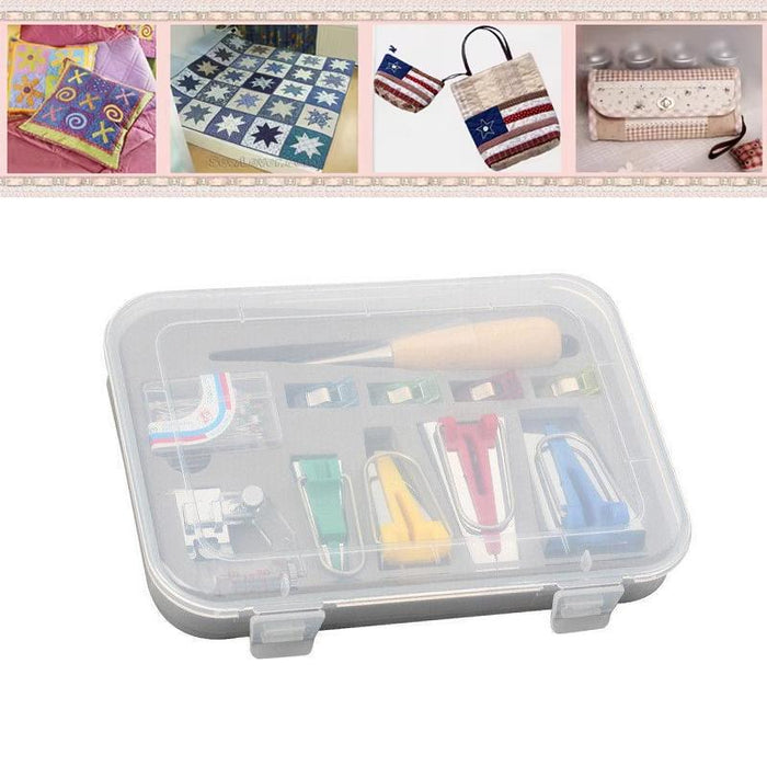 DIY Bias Binding Tape Maker Kits Quilting Binder Fabric Sewing Foot Tool Set