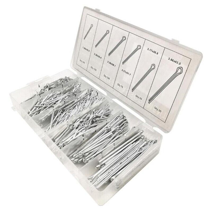 555pc Cotter Pin Assortment Set Grab Split Securing Lock Pins Spring Kit
