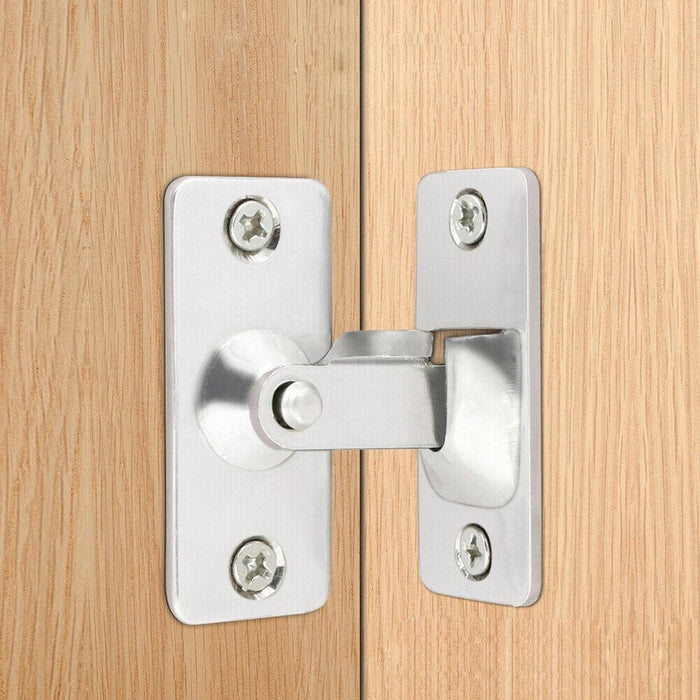 90 Degree Stainless Steel Latch Safety Right Angle Sliding Door Lock Door Hasp