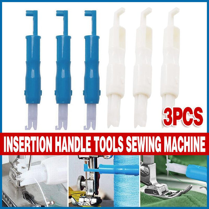3x Needle Threader Easy Insertion Applicator Handle For Sewing Machine Tools