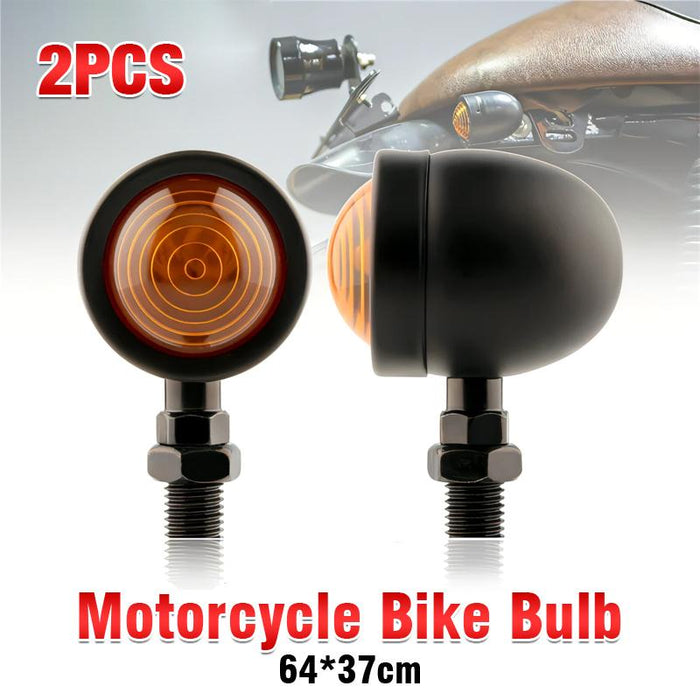 2x 12V Motorcycle Bike Bulb Amber Front & Back Turn Signal Indicator Light