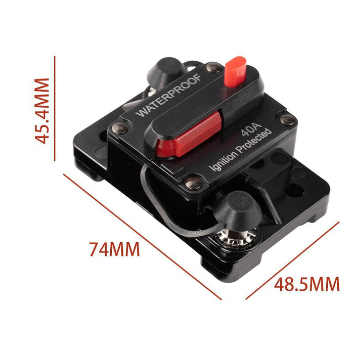 30-300AMP Car Circuit Breaker Fuse Reset 12V-48V Waterproof DC Car Boat