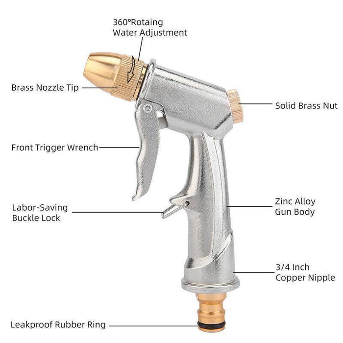 2PCS High Pressure Water Spray Gun Brass Nozzle