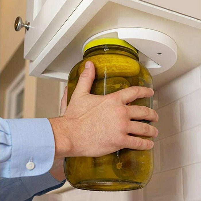 Convenient Under Cabinet Jar Opener Tool