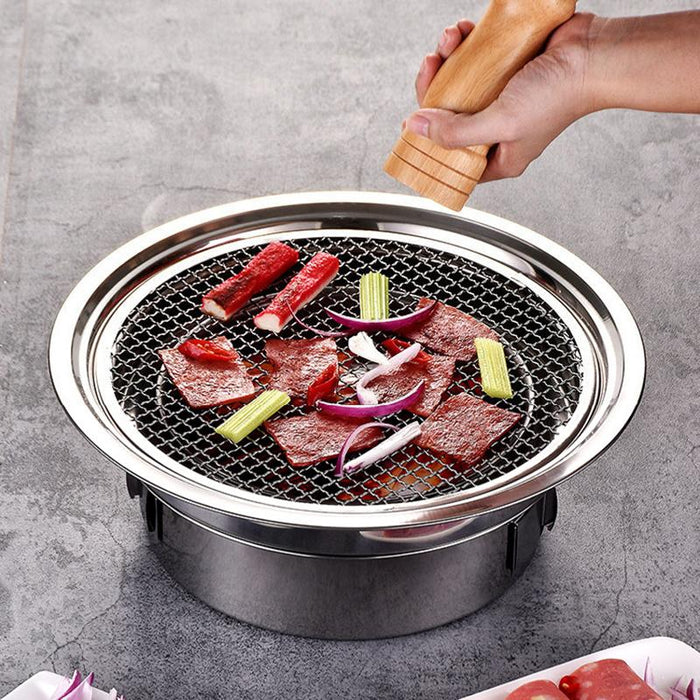 Barbecue Grill Round Outdoor BBQ Charcoal Patio Garden Party Fire BBQ Cooking