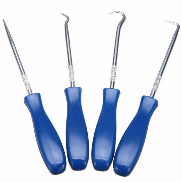 4pcs Car Pick Hook Set O Ring Oil Seal Gasket Puller Remover