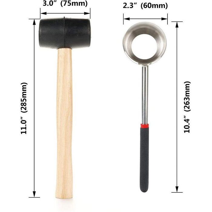 Coconut Opener Tool Set Stainless Steel Puncher Driller Coconut Opener Kit