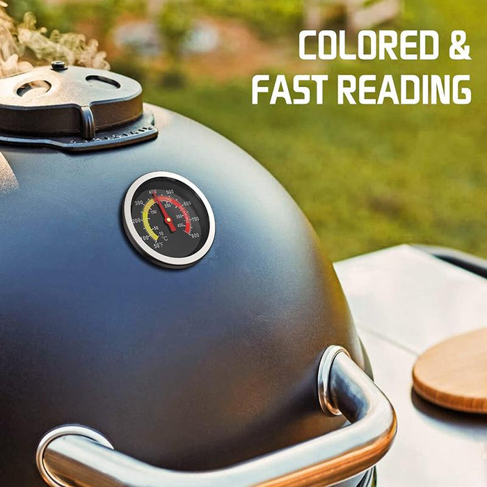 Barbecue Thermometer Oven Pit Temp Gauge 10~400℃ BBQ Smoker Grill Temperature