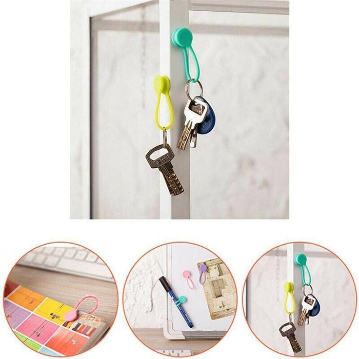 10Pcs Magnetic Tie Cable Organiser Headphone Earphone Cord Winder Holder Clip