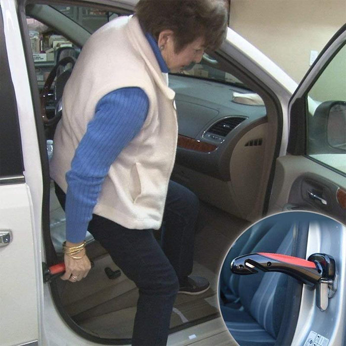 2X Car Door Handle Glass Breaker Flashlight