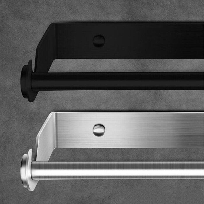 Streamlined Paper Towel Holder - Adhesive Wall Mount Design