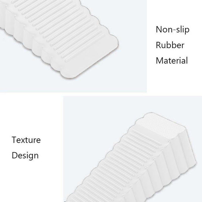 2PCS Thick Rubber Wedge Door Stoppers Floor Carpet Heavy Duty Door Stop Security