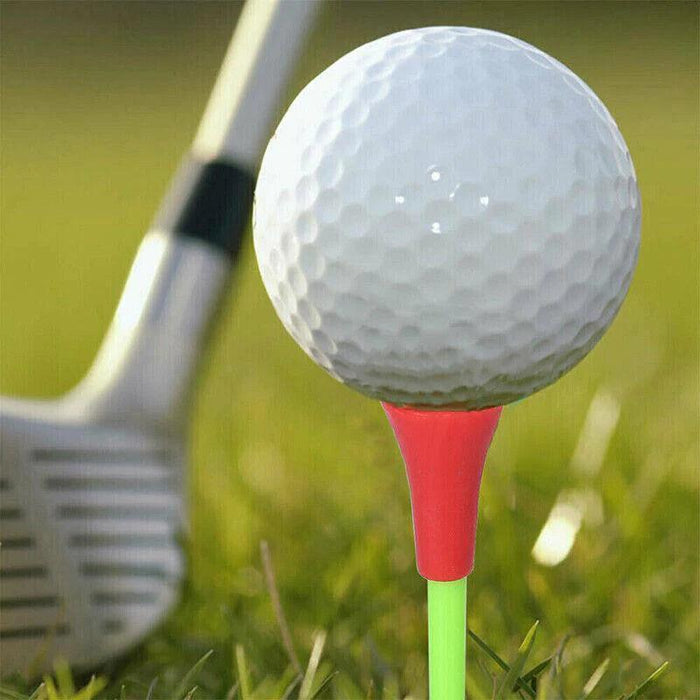 30 Pack High-Durability 83MM Rubber-Cushioned Golf Tees - Multi-Color