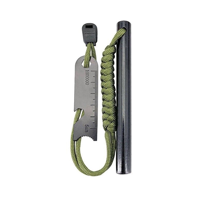 Ferrocerium Flint Rod 15cm x 1.3cm Survival Fire Starter with Striker Para-cord