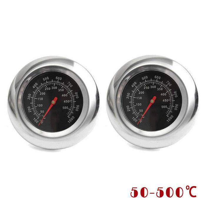 Latest Stainless Steel BBQ Smoker Grill Thermometer Temperature Gauge 50-500℃