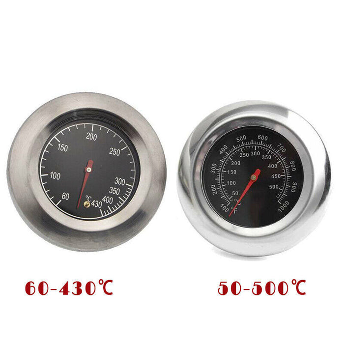 Latest Stainless Steel BBQ Smoker Grill Thermometer Temperature Gauge 50-500℃
